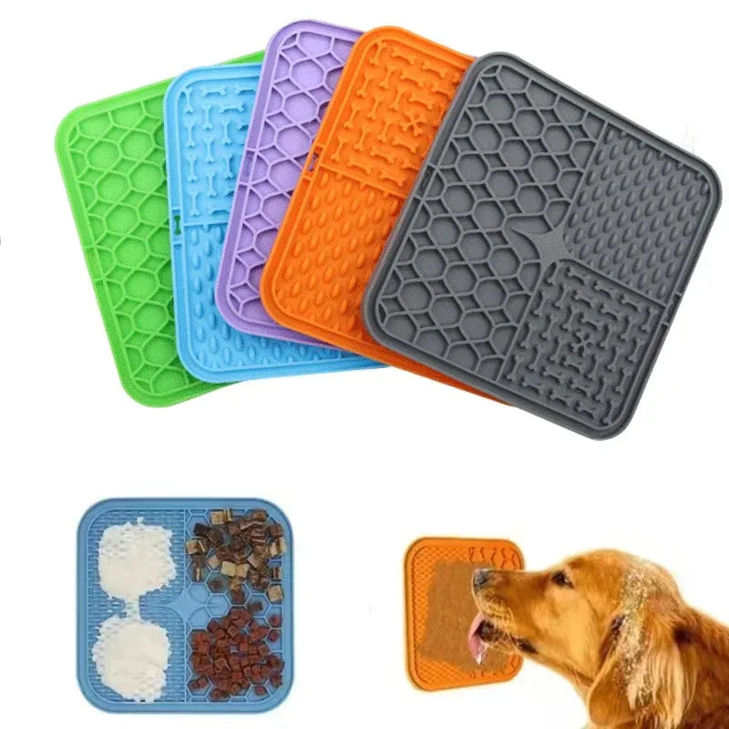 Suction-cup lick mat for dogs and cats