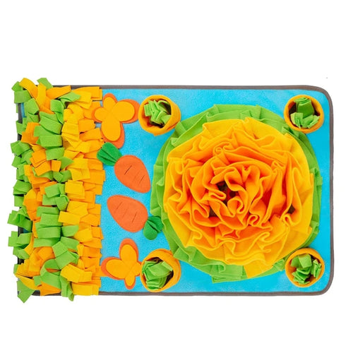 Foraging snuffle mat for dogs